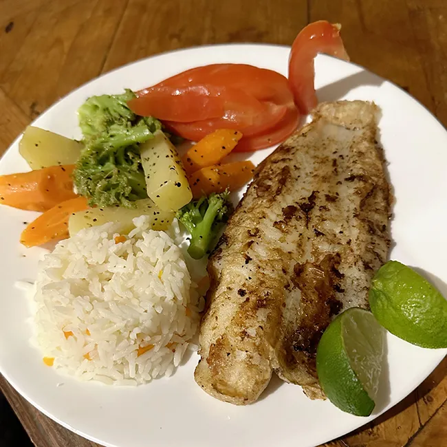 rice and vegetables