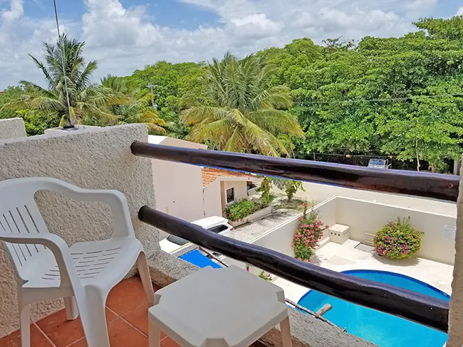 pool and jungle view from the balcony