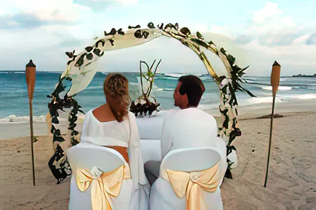 getting married on the beach